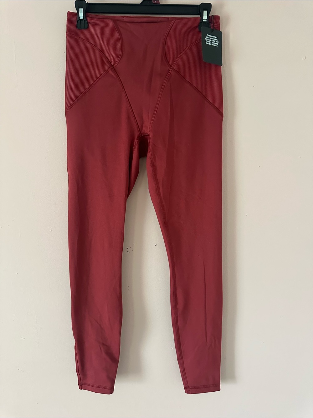 Savage X Fenty Burgundy New with tags High waisted rise leggings